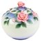 Vase Boule en Porcelaine avec Décor de Roses par May Wei Xuei-Mei pour Franz 1