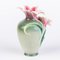 Porcelain Baluster Vase with Floral Decor by May Wei Xuet-Mei for Franz 2