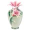 Porcelain Baluster Vase with Floral Decor by May Wei Xuet-Mei for Franz, Image 1
