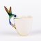 Porcelain Tea Cup with Hummingbird Decor by May Wei Xuei-Mei for Franz, Image 3