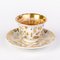 German Gilt Porcelain Tea Cup and Saucer from KPM Berlin, 1840s, Set of 2 5