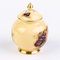 Vaso con coperchio in porcellana dorata con decoro Orchard di Aynsley, Immagine 2