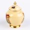 Vaso con coperchio in porcellana dorata con decoro Orchard di Aynsley, Immagine 4