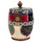 19th Century Meiji Enamel Cloisonne Lidded Jar, Japan, Image 1