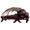 Chinese Qing Dynasty Carved Smoky Quartz Fish on Stand, Image 1