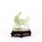 19th Century Chinese Qing Dynasty Carved Jade Foo Dog Sculpture on Stand 3