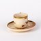 Meiji Japanese Satsuma Pottery Coffee Service with Painted Blossom Decor, Set of 11 7