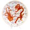 19th Century Chinese Daoguang Famille Rose Porcelain Plate with Dragon Decor, Image 1
