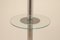 Large Art Deco Chromium & Walnut Floor Lamp with Side Table, Image 6