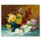 Eugene-Henri Cauchois, Flowers Still Life, Oil on Canvas 1
