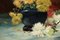Eugene-Henri Cauchois, Flowers Still Life, Oil on Canvas, Image 6