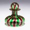 Italian Murano Venetian Glass Ruby & Emerald Perfume Scent Bottle 4