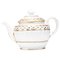 English Georgian Chamberlain Porcelain Teapot, Worcester, 1800s 1