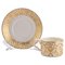 Taza de té y platillo Imperial Vendome de porcelana fina dorada de Villeroy & Boch. Juego de 2, Imagen 1
