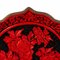 Chinese Carved Cinnabar Lacquer Lotus Plate 3