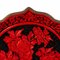 Chinese Carved Cinnabar Lacquer Lotus Plate, Image 3