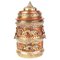 Chinesischer tibetischer Drachenbehälter aus vergoldetem Kupfer & Messing, 19. Jh. 1