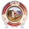 Assiette d'Armoire en Porcelaine et Émail Doré de Royal Vienna, 19ème Siècle 1