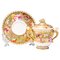 18th Century Fine Porcelain Chocolate Cup and Saucer, Set of 2 1