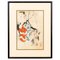 Ogata Gekko, Meiji Scene, Woodblock Print, Framed 1