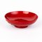 Japanese Red Laquered Bowl with Relief Flowers 5