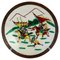 Chinese Crackle Glazed Famille Verte Polychrome Charger with Nanking Warriors Decor, 19th Century, Image 1