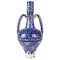 Moroccan Glazed Blue & White Pottery Vase, 19th Century 1