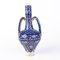 Moroccan Glazed Blue & White Pottery Vase, 19th Century 3