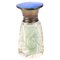 Guilloche Enamel Silver Cut Crystal Perfume Bottle 1