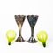 Art Nouveau Silver-Plated Spill Vases with Glass Liners, Set of 2, Image 5
