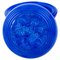 Bohemian Art Deco Blue Relief Glass Lidded Box, Image 2