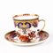 English Imari Fine Porcelain Tea Cup & Saucer from Derby, Set of 2 2