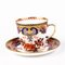 English Imari Fine Porcelain Tea Cup & Saucer from Derby, Set of 2, Image 2