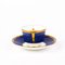 Blaue Vergoldete Teetasse & Untertasse aus Feinem Englischem Porzellan von Cauldon, 2er Set 5