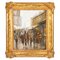 B. Wooley, Impressionist Market Street, Oil Painting, Framed, Image 1