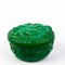 Art Deco Malachite Glass Lidded Box by Curt Schlevot, Czech, Image 4