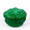 Art Deco Malachite Glass Lidded Box by Curt Schlevot, Czech, Image 6