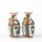 19th Century Chinese Canton Porcelain Famille Rose Vases, Set of 2, Image 4