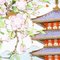 Japanese Porcelain Spring Pagoda Plate from Noritake, Image 2
