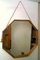 Espejo italiano de madera de teca, años 50, Imagen 1