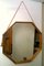 Italian Teak Wood Mirror, 1950s, Image 1