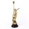 19th Century French Pearl Gilt Spelter Sculpture Lamp Base from L & F Moreau, Image 3