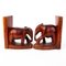 Art Deco Carved Mahogany Elephant Bookends, Set of 2, Image 3