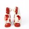 Large Victorian Staffordshire Polychrome Pottery Spaniels, Set of 2, Image 2