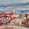 Francois Meli, Large Mediterranean Landscape, Oil Painting, Framed, Image 3