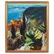 Armand Romainville, Cap Ferrat Exotic Garden, Oil Painting, Framed, Image 1