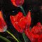 Artiste Belge, Nature Morte aux Tulipes dans un Vase, Peinture à l'Huile, 1947, Encadré 3
