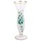 Bohemian Enamel Painted Opaline Glass Vase 1