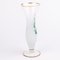 Bohemian Enamel Painted Opaline Glass Vase, Image 2
