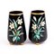 Art Nouveau Enamel Painted Glass Vases, Set of 2, Image 3